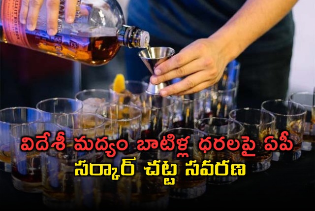 AP Govt Notificatin on liquor prices