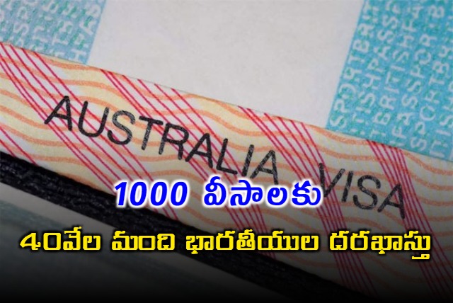 Huge Response from Indians to Australia Holiday Working Visa