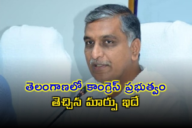 Harish Rao fires at Congress government