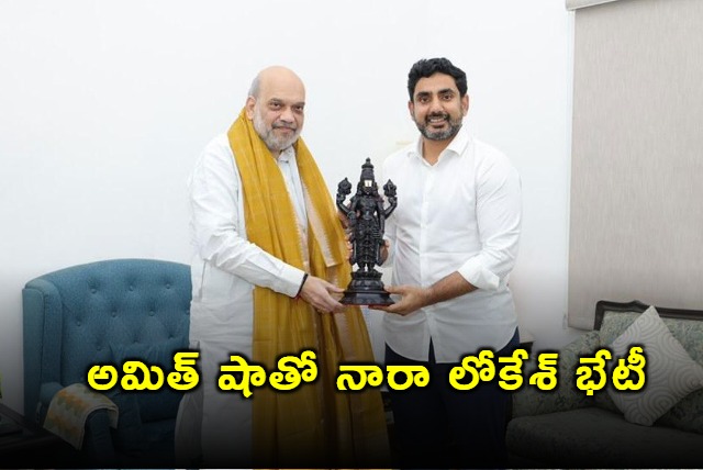 AP Education and IT Minister Nara Lokesh met Union Home Minister Amit Shah on Sunday