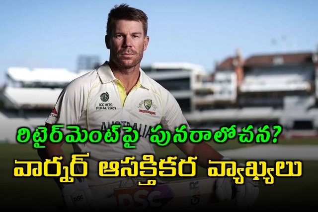 David Warner has confirmed that he is always available and can play if the team needs him