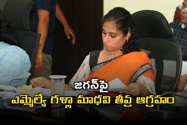 Galla Madhavi fires at YS Jagan