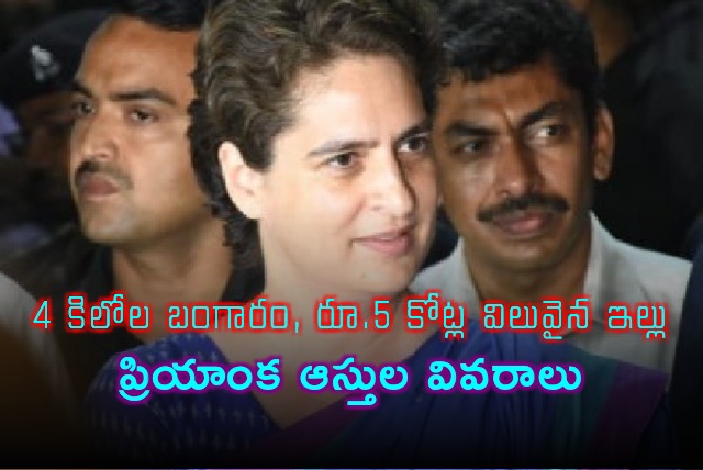 Priyanka Gandhi Vadra declares assets