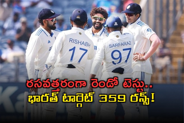 India set target of 359 runs to win after bowling out NZ for 255 in 2nd Test