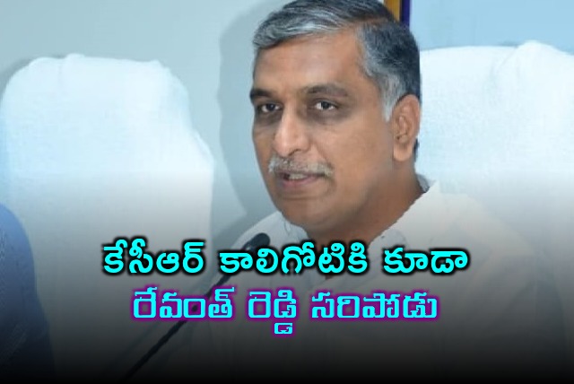 Harish rao fires at Revanth Reddy